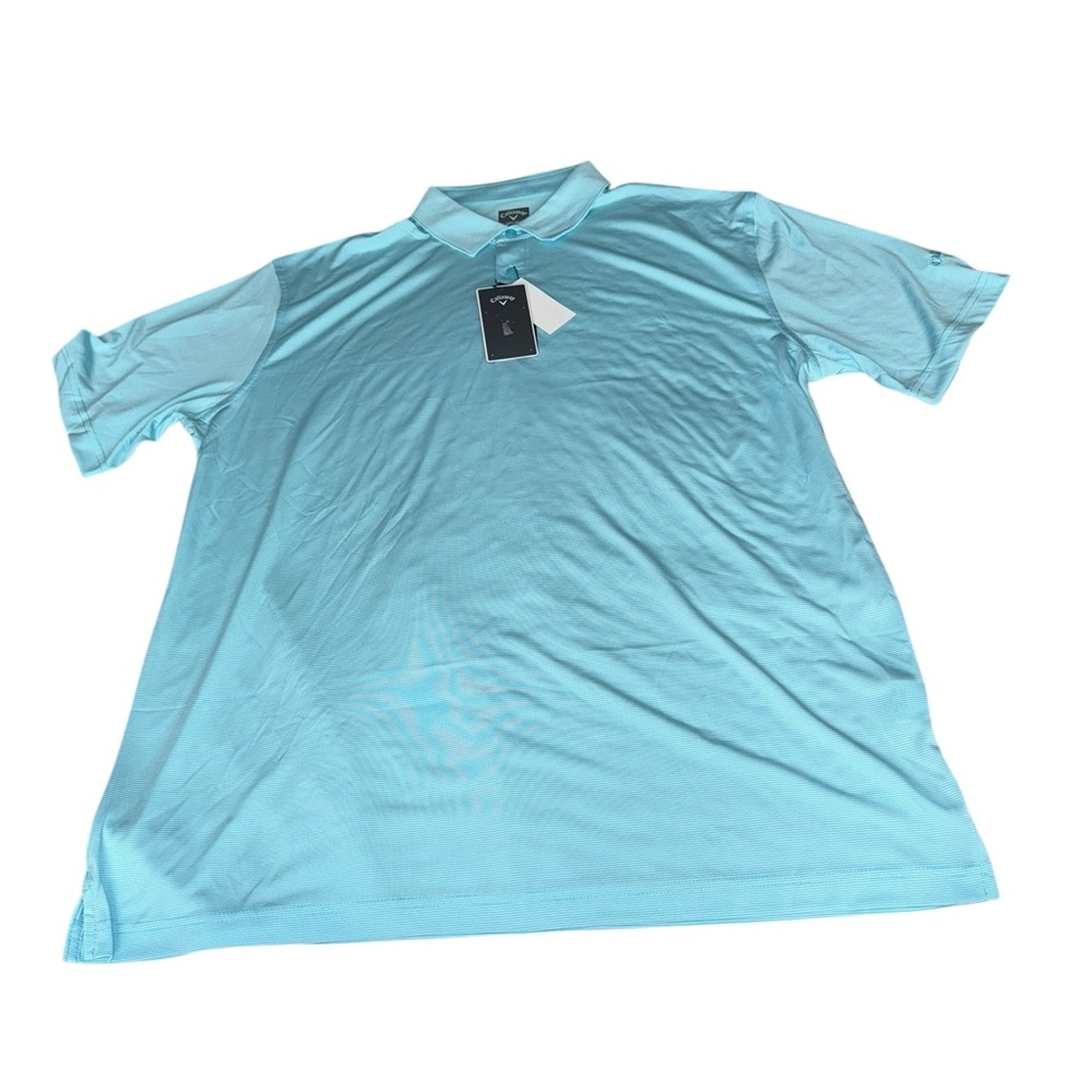 NWT Callaway Men's Aqua Polo Golf Shirt Size XL - Picture 3 of 10
